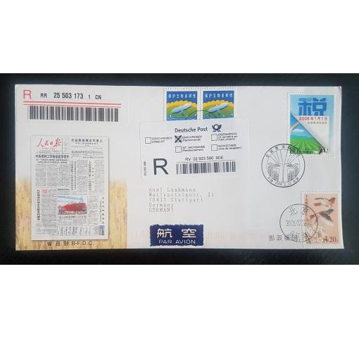 PRC, Abolishment of Agriculture Tax 2006 FDC