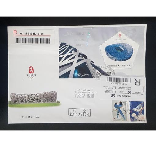 PRC, Olympig Games Beijing (2008) III M/S 2007 FDC