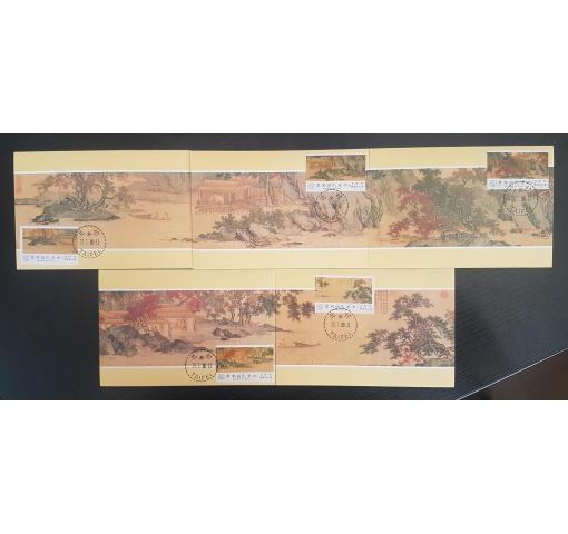 TAIWAN, Hermit Anglers Scroll Painting 1986 NC