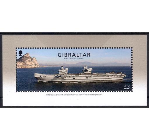 GIBRALTAR, HMS Queen Elisabeth in Gibraltar M/S 2018 **