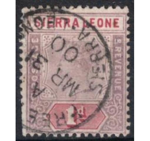 SIERRA LEONE, 1d. QV 1896 o