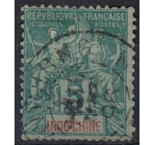 FRENCH INDOCHINA, 5C. Allegory 1892 o