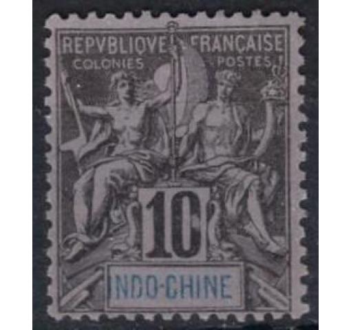 FRENCH INDOCHINA, 10C. Allegory 1892 (*)