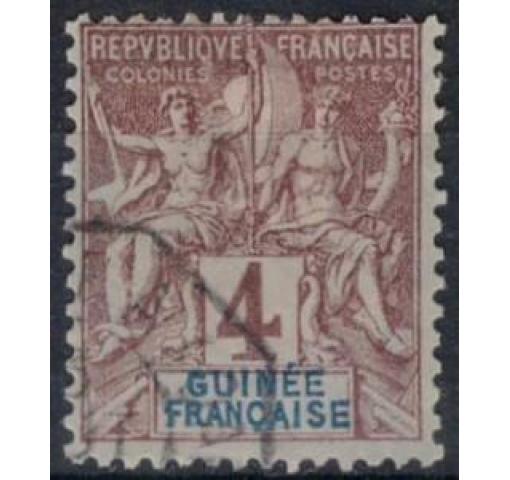 FRENCH GUINEA, 4C. Allegory 1892 o