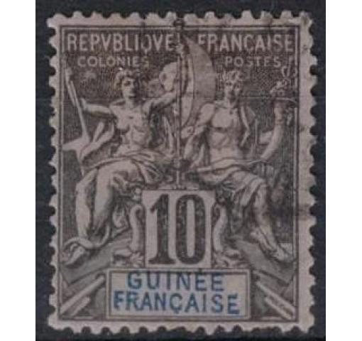 FRENCH GUINEA, 10C. Allegory 1892 o