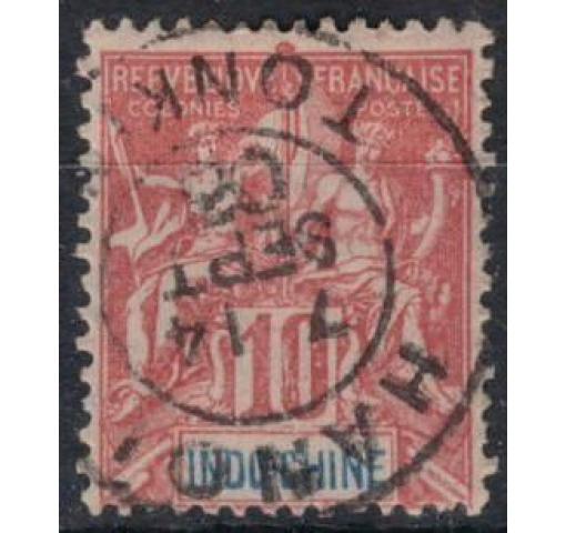 FRENCH INDOCHINA, 10C. Allegory 1899 o