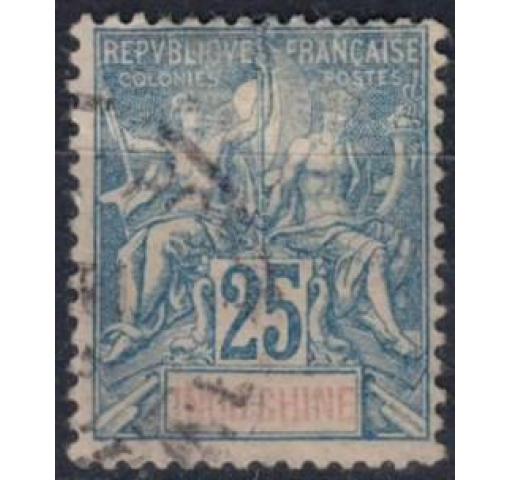 FRENCH INDOCHINA, 25C. Allegory 1899 o