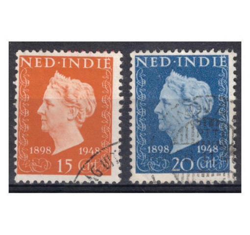 INDONESIA, Netherlands-Indies, 50 Anniversary of Reign of Queen Wilhelmina 1948 o