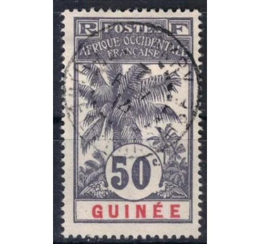 FRENCH GUINEA, 50C. Palm Tree 1906 o