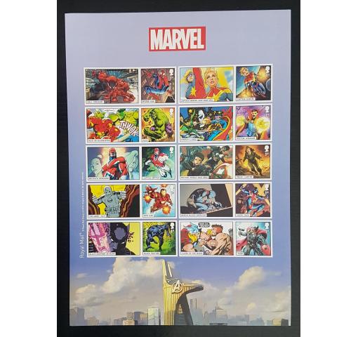 GREAT BRITAIN, Marvel´s Super Heroes (self-adhesive) 2019 **