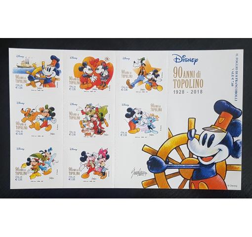 ITALY, Walt Disney, 90th Anniversary of Mickey Mouse (self-adhesive) 2017 **