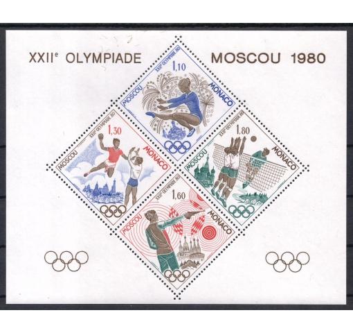 MONACO, Olympic Games Moscow M/S 1980 **