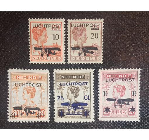 INDONESIA, Netherlands-Indies,  10/12 1/2C.-1 1/2/2 1/2G. Airmail 1928 *