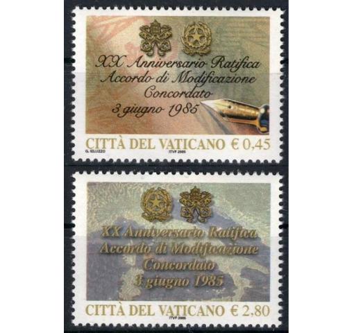 VATICAN, 20th Anniversary of Ratification of Modifications to the Italian-Vatican Concordate 2005 **