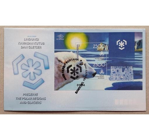 INDONESIA, Preserve Polar Regions and Glaciers M/S 2009 FDC