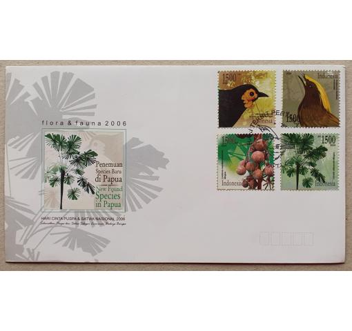 INDONESIA, Flora+Fauna 2006 FDC