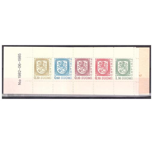 FINLAND, Lion Definitives Booklet 1982 **