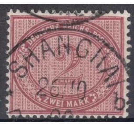 GERMANY, Post Office in China, 2M. Numeral 1898 o