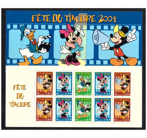 FRANCE, Walt Disney, Philately Day Booklet 2001 **