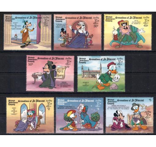 GRENADINES OF ST. VINCENT, Walt Disney, Int. Stamp Exhibition London 1990 **