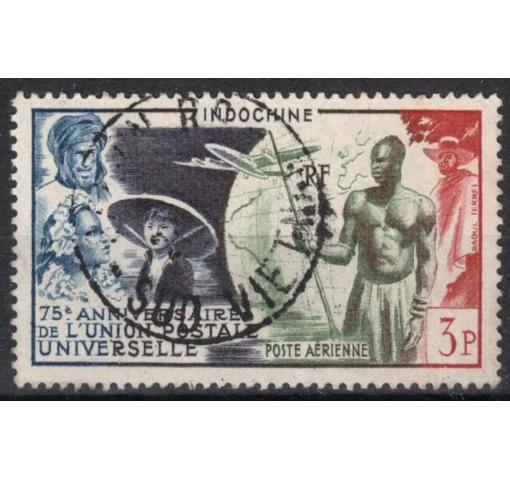 FRENCH INDOCHINA, 75th Anniversary of UPU 1949 o