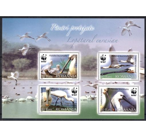 ROMANIA, Water Birds/WWF M/S 2006 **