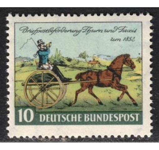 GERMANY, 100th Anniversary of T&T Stamps 1952 **