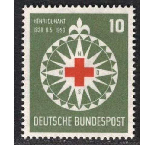 GERMANY, 125th Birthday of H. Dunant/Red Cross 1953 **