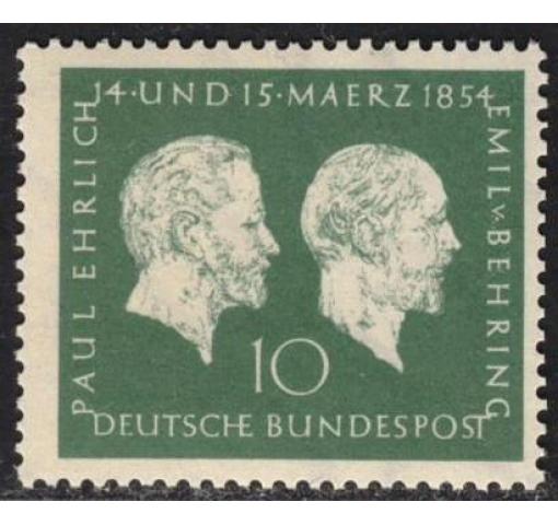 GERMANY, Birthday of Noble Price Winners Ehrlich+Behring 1954 **