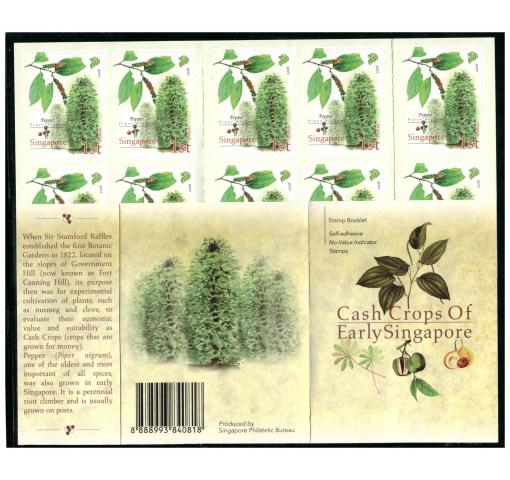 SINGAPORE, Cash Crops (Booklet) 2008 **