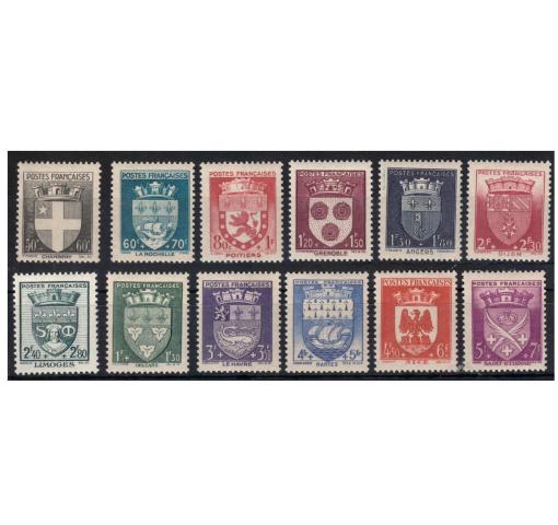 FRANCE, National Relief/Coats of Arms 1942 **