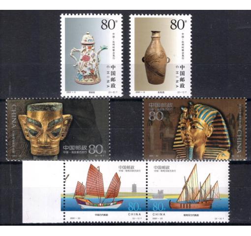 PRC, 3 different Joint Issues 2001 **