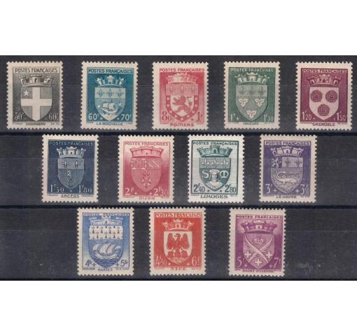 FRANCE, National Relief/Coats of Arms 1942 **/(*)