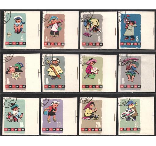 PRC, Children imperforated (S54B) 1963 o