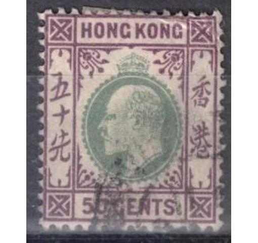 HONG KONG, 50C, KE VII. 1903 o