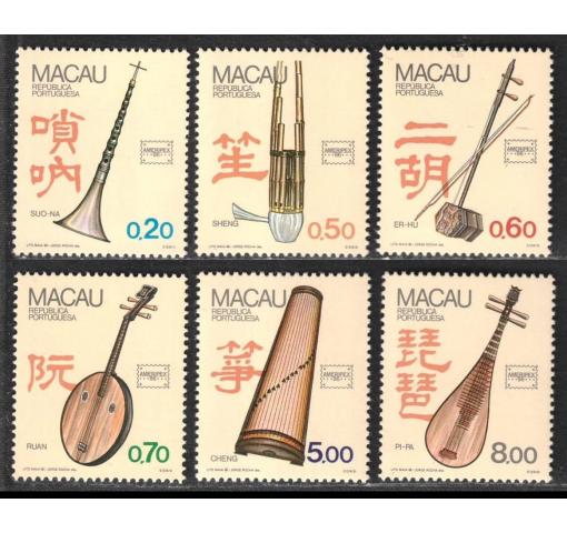 MACAU, Musical Instruments/AMERIPEX 1986 **