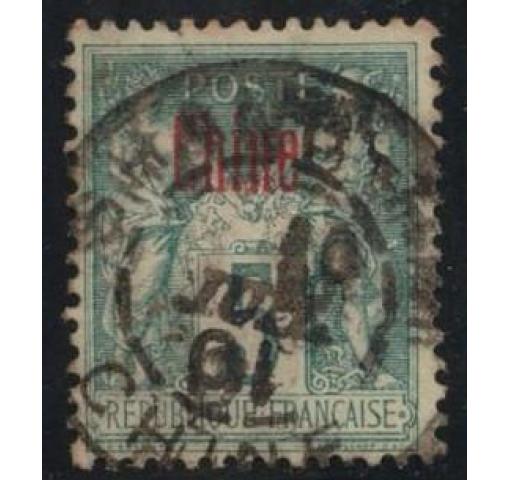 FRANCE, Post Office in China, 5C. Allegory 1894 o