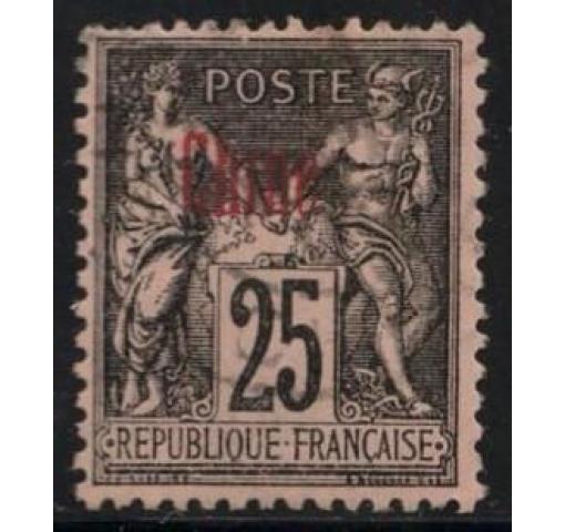 FRANCE, Post Office in China, 25C. Allegory 1894 o