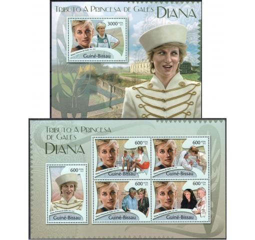 GUINEA, 15th Anniversary of Death of Princess Diana (Sheetlet+M/S) 2012 **