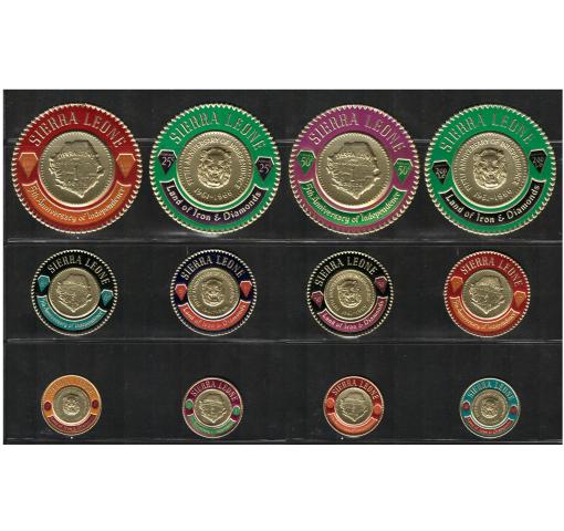 SIERRA LEONE, 5th Anniversary of 1st Gold Coins 1966 **