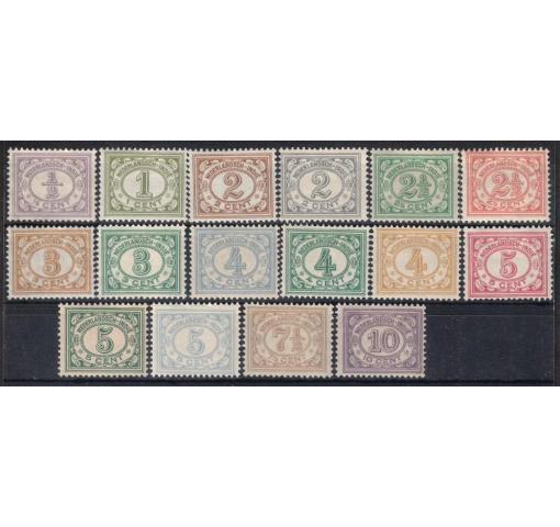 INDONESIA, Netherlands-Indies, 1/2C.-10C. Numerals 1912/30 *